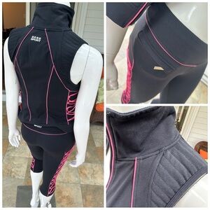 **SOLD**Bebe Sport NWOT Blk / Pink 2 Pc Tracksuit Sz S